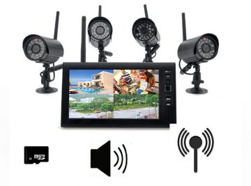 telecamere di videosorveglianza con fili per negozi e casa